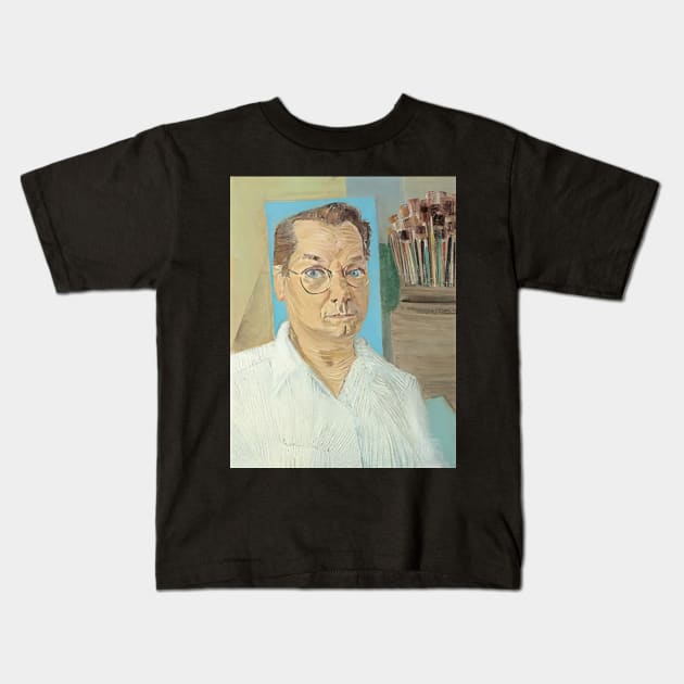 auto retrato 1957 - Candido Portinari Kids T-Shirt by Kollagio